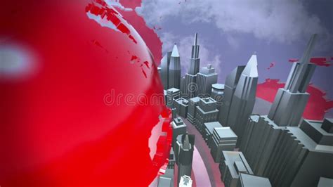 Broadcast Earth Globe Animation Stock Video Video Of Earth Extent