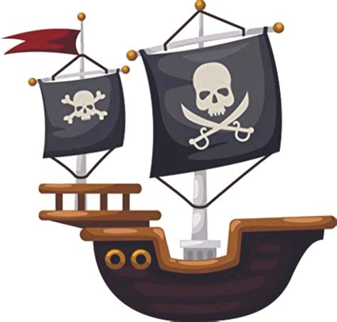 Pirate Boat Flag Wall Decals Boys Room Pirates Ships Kids Decor