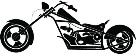Chopper Motorcycle Silhouette Png Clipart Full Size Clipart 5239619