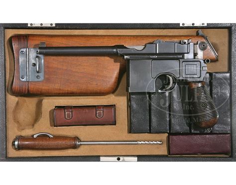 Factory Cased Mauser C96 Conehammer Westley Richards Marked With All
