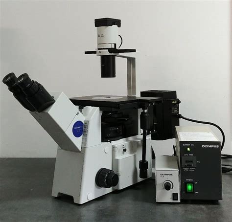 Olympus Microscope Ix51 With Fluorescence And Phase Contrast Nc Sc