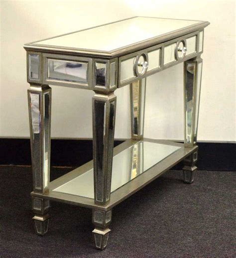 Mirrored Art Deco Hall Table With Drawers Tables Console And Hall