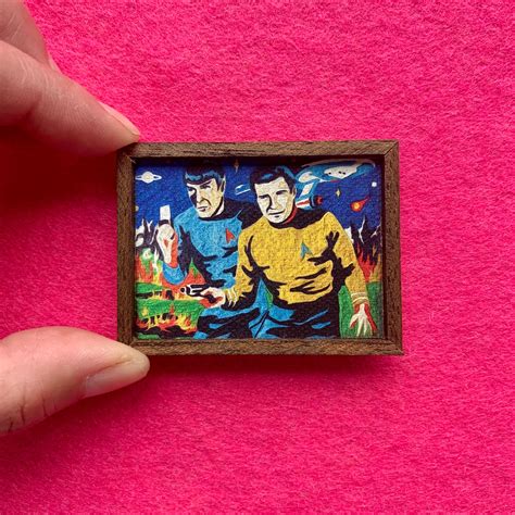 Star Trek Vintage Paint By Number Miniature Replica Painting Etsy