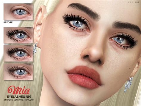 Mia Eyelashes N93 Sims 4 Mod Download Free