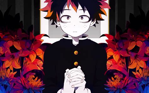 Desktop Wallpaper Praying Anime Boy Izuku Midoriya My Hero Academia Hd Image Picture