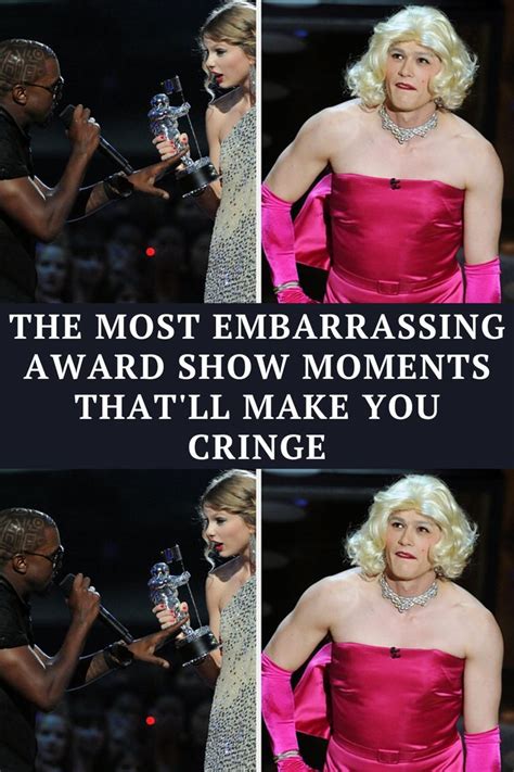 The Most Embarrassing Award Show Moments Thatll Make You Cringe In