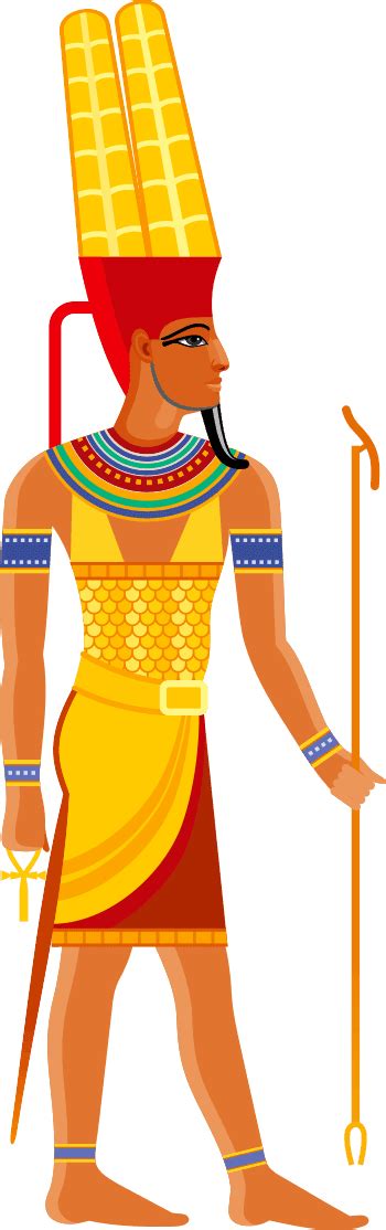 Amun Egyptian God Of Sun And Air Symbol Sage