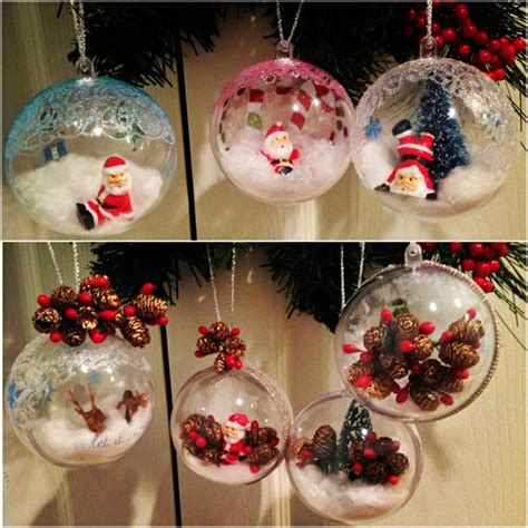 Diy Ornaments Create A Winter Scene With Plastic Ornament Balls And