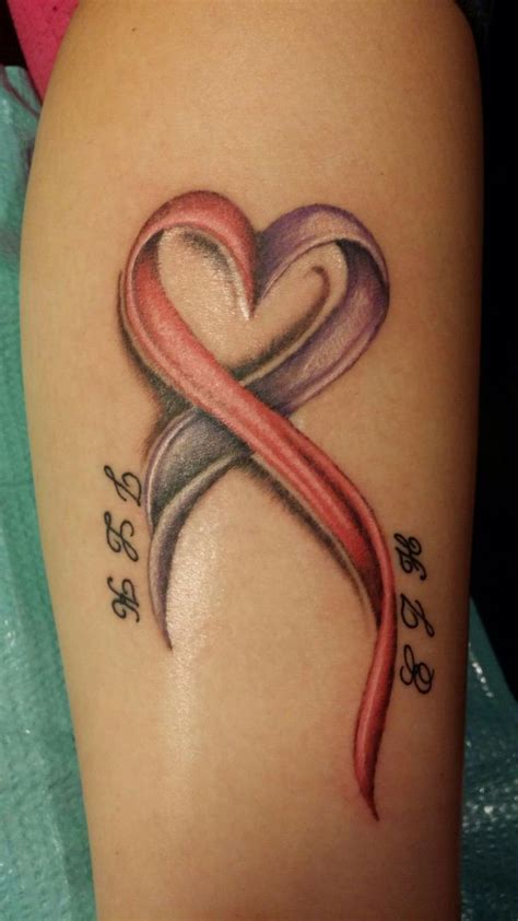 Cancer Ribbon Tattoos Cancer Awareness Tattoo Cancer Tattoos