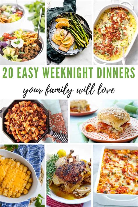 Easy Weeknight Dinners Your Family Will Love - 5 Minutes ...