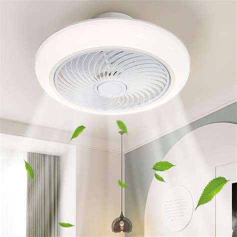 Bladeless Ceiling Fan Ceiling Fans With Lights Remote Control 18 Low Profile Flush Mount