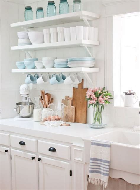 40 Diy Small Kitchen Open Shelves Decor Ideas Roomodeling Cottage