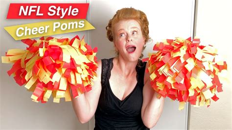 How To Make Cheerleading Pom Poms Pro Nfl Style Youtube