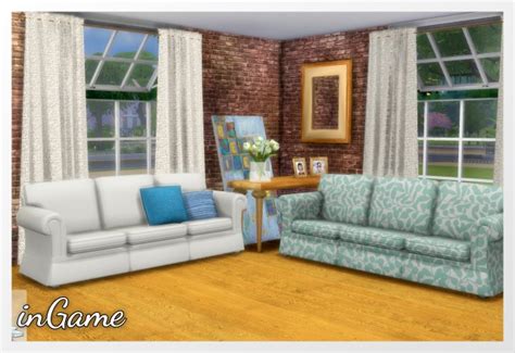 My Sims 4 Blog Hipster Hugger Sofa And Dining Chair Recolors By Oldbox