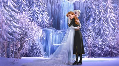 Anna Elsa Hugging Hd Frozen 2 Wallpapers Hd Wallpapers Id 72096