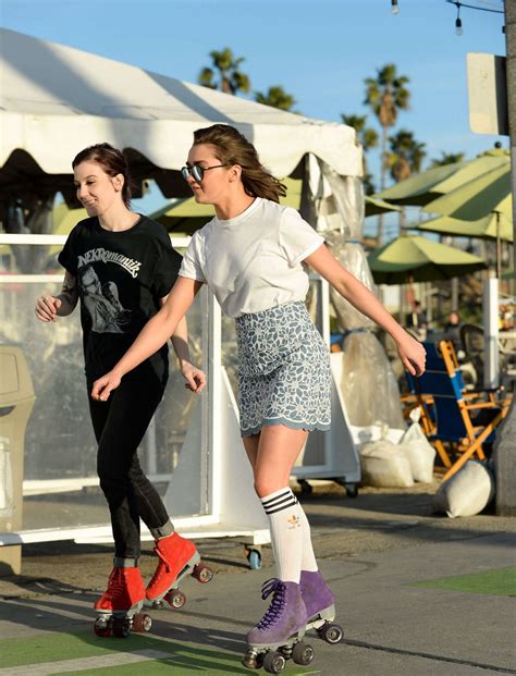 Maisie Williams Roller Skating In Santa Monica January 2016 • Celebmafia