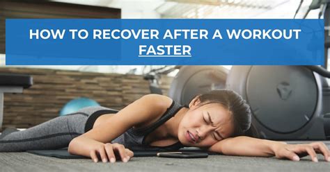 Hacks To Recover From A Workout Faster And Build Lean Muscle Tissue