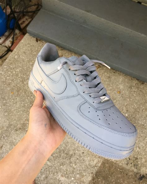My Custom Af1 Grey Air Force Sneakers Nike Air Force Sneaker Sneakers