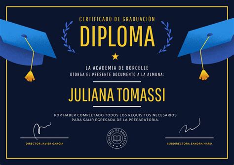 Plantillas Para Diplomas Personalizables Gratis Canva