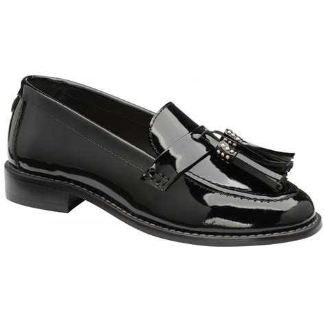 Buy Ravel Ladies Levin Patent Leather Loafers In Black Online