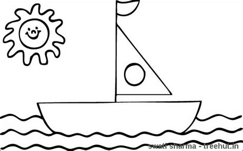 Free download & print sailboat coloring sheet without watermark for adults & kids ! Boat Coloring pages