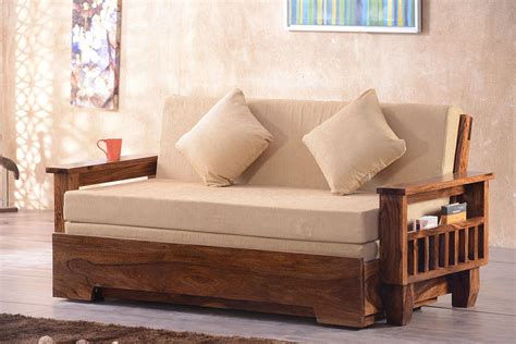 Buy Solid Wood Jodhpur Sofa Cum Bed Furniture Made In Solid Wood
