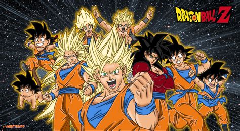 Goku All Form Coloring By Naruttebayo67 On Deviantart