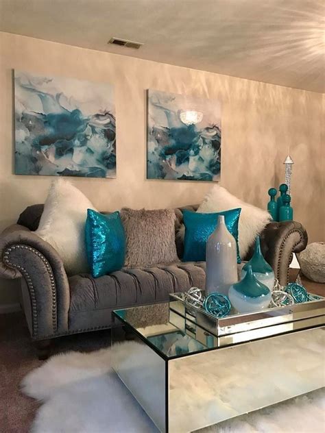 Maybe you would like to learn more about one of these? 30 Teal Living Room Accents | Living room turquoise, Teal ...