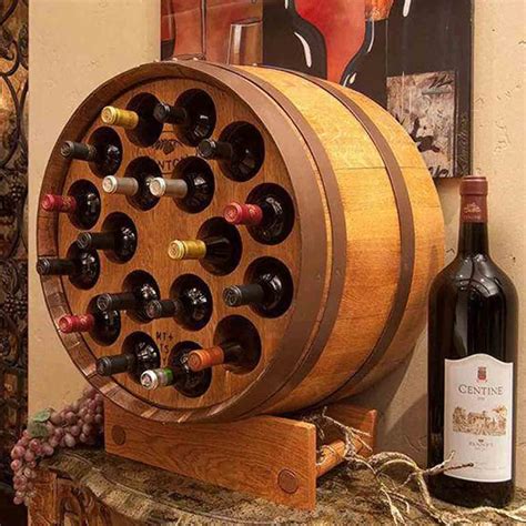 Barrel Wine Rack With Bottle Holes Wine Barrel Furniture Manufactured