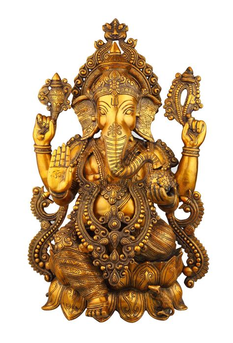 Indian Hindu Lord Ganesha Idol Large Size Ganpati Big Décor Statue 2