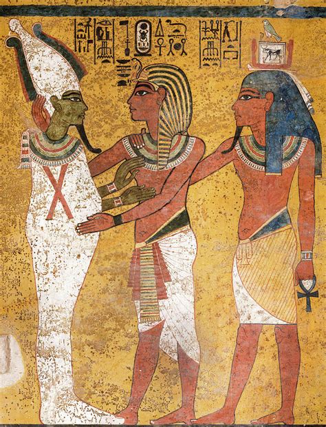 Tomb Of Tutankhamun Wall Decorations In Kv62 Painting By Egyptian