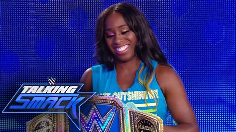 how naomi made the smackdown women s title glow wwe talking smack july 4 2017 wwe network