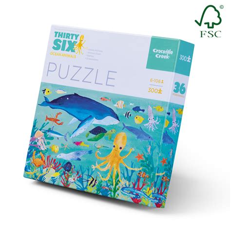 Save on puzzles known for their whimsical designs and pops of color! Crocodile Creek: Ocean Animals Puzzle - 300pc | Toy | at ...