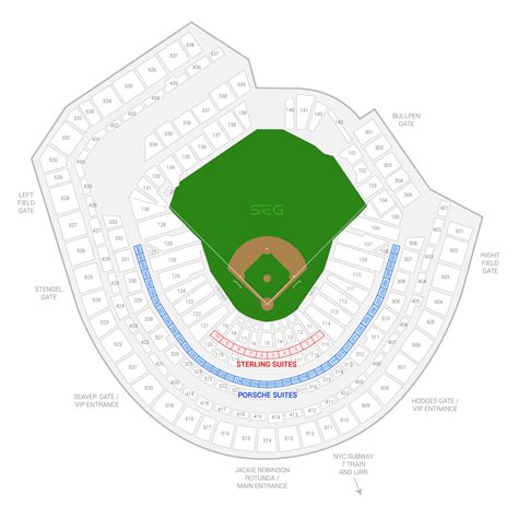 Citi Field Seating Chart With Seat Numbers Two Birds Home