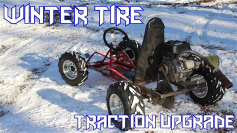 Go Kart Snow Tire Upgrade Little Red Youtube