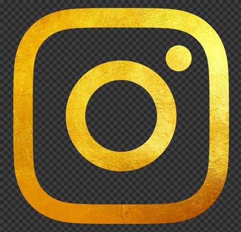 Gold Instagram Logo Transparent