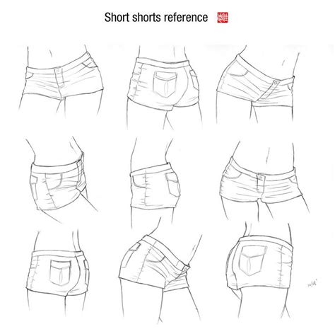 Short Shorts Reference By Randychen On Deviantart In 2020 Manga