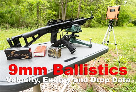 9mm Ballistics Velocity Energy And Drop Data