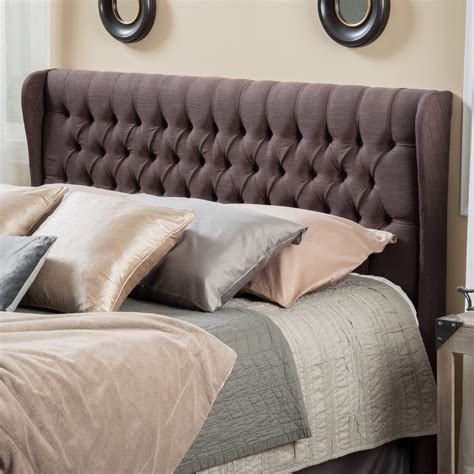 How To Make A Queen Size Headboard Poly And Bark Gray Rochelle Panel Tufted Headboard Queen