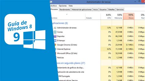 Guía De Windows 8 9 El Nuevo Administrador De Tareas Softonic