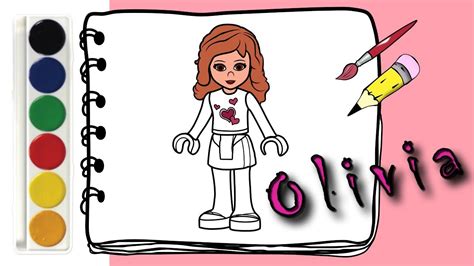 Fde19144 lego friends girls on a mission (mia). Раскраска для девочек Оливия ЛЕГО Френдс Как нарисовать ...