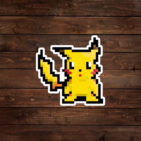 16 Bit Pikachu Pokemon Decalsticker Ebay