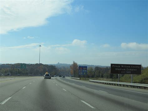 Virginia Interstate 95 Southbound Cross Country Roads