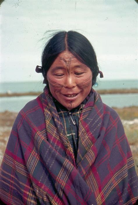 Traditional Aleut Facial Tattoos Inuit Woman Facial Tattoos Inuit