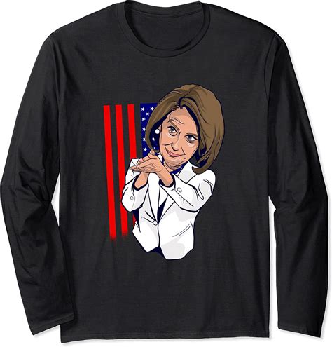 Nancy Pelosi Clapping Meme Long Sleeve T Shirt Uk Fashion