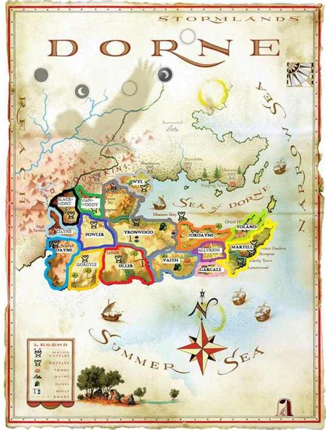 Revised Maps Of The Seven Kingdoms Game Of Thrones Sigils Game Of