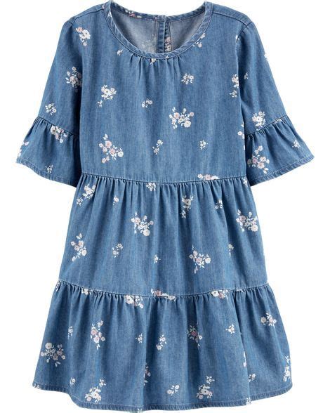 Baby Girl Floral Denim Dress From Oshkosh Bgosh Shop Clothing