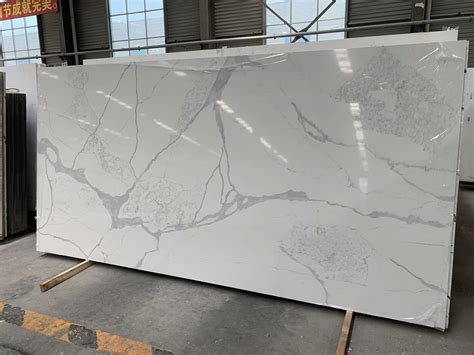 Carrara White Quartz Engineered Slab Artificial Quartz Stone Slabs Quartz Slab