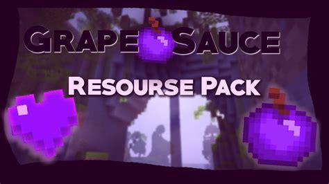 Grapeapplesauce Infinte Texture Pack Minecraft Youtube