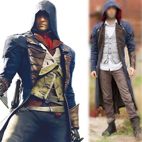 Details About Assassin S Creed Unity Arno Victor Dorian Denim Cloak